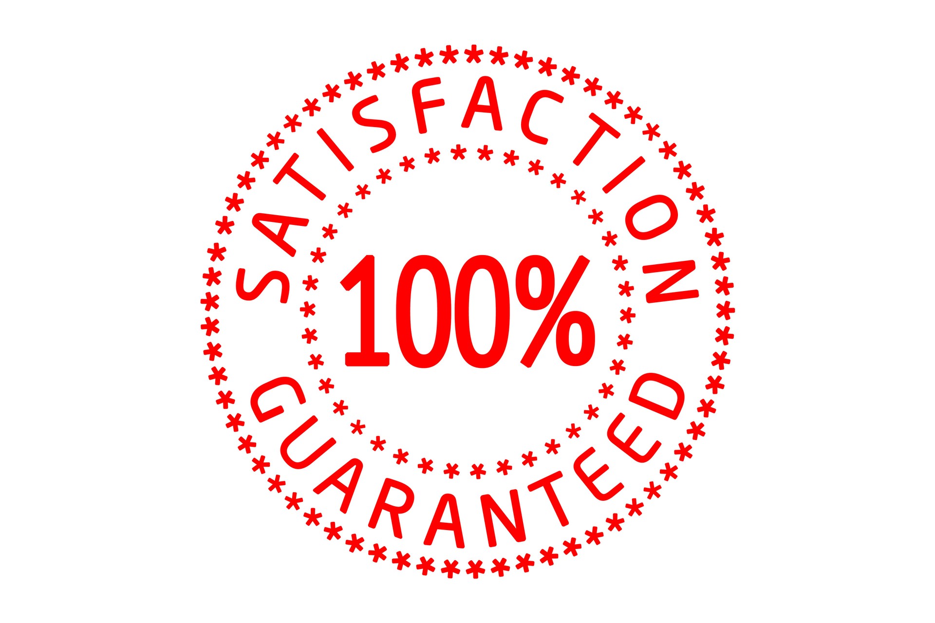 Satisfaction guaranteed